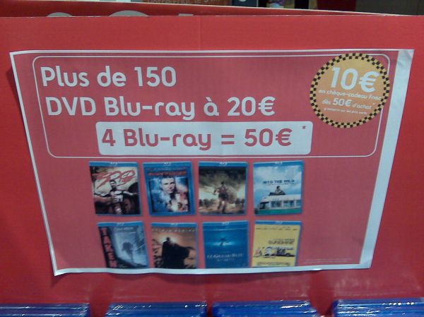 Promotions pour les Bluray à la FNAC