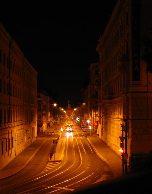 Autumnal night in Brno