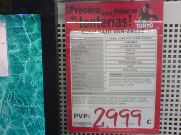 Sony Vaio con Blu Ray