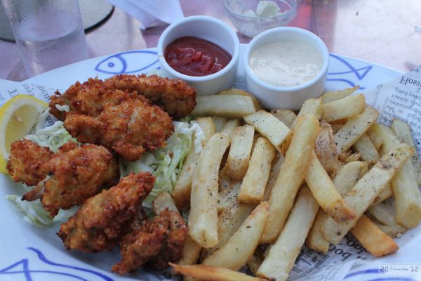 Deep Fried Oysters and French Fries
