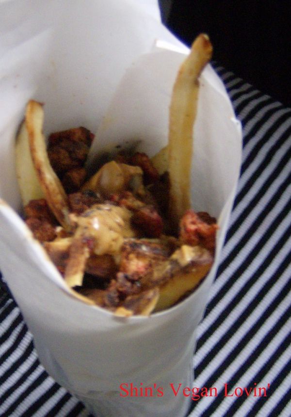 Chocolate Covered French Fries (With Tofu Bacon)