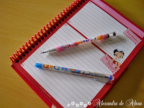 Caderno de receitas Betty Boop