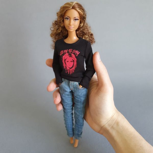1/6 scale custom #Barbie #doll clothes inspired by Buffy the Vampire Slayer