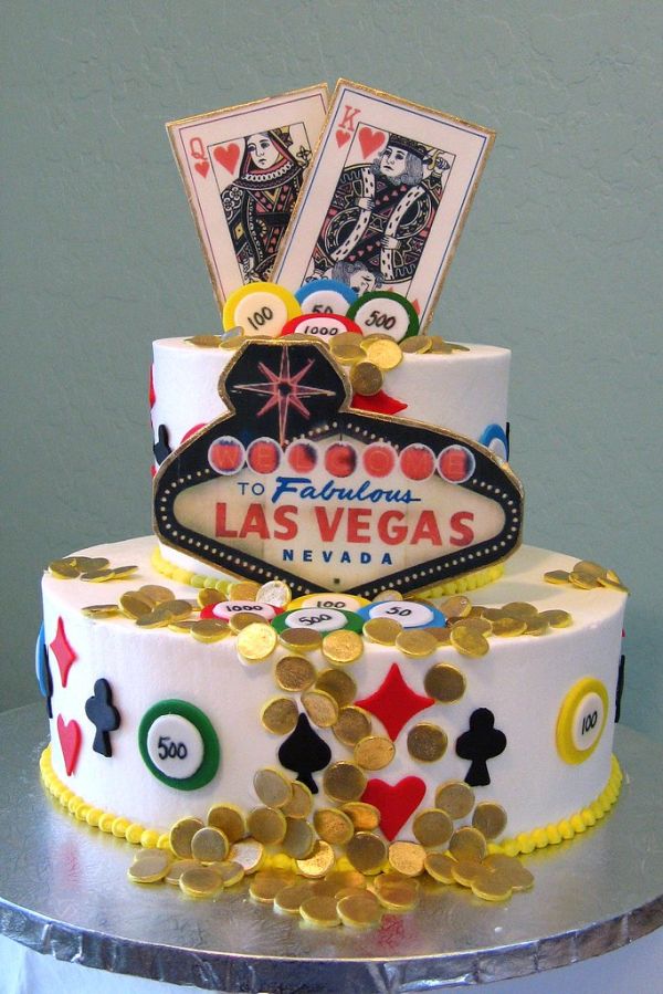 Las Vegas Birthday Cake