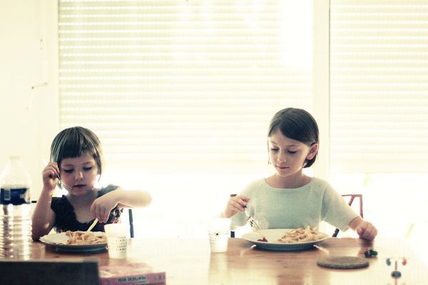 french cousins eating french fries