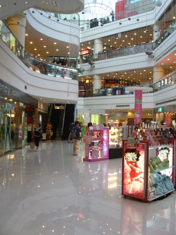 Hello Kitty, Betty Boop at the Hong Kong Plaza mall