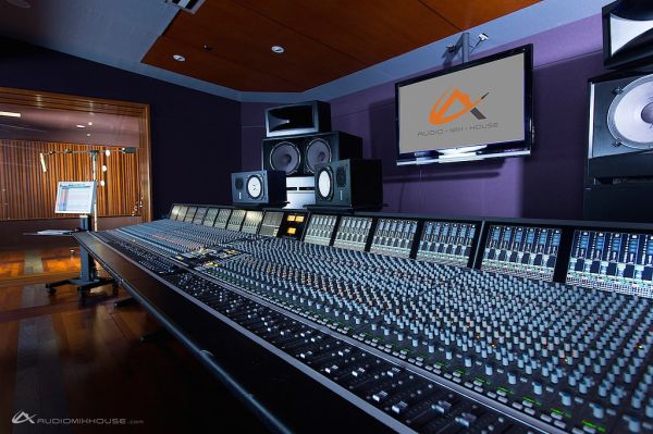 96-channel Solid State Logic (SSL) Duality at Audio Mix House, Studio A