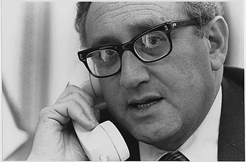 Public Domain: Henry Kissinger on the Phone to Brent Scowcroft, April 29, 1975 by David Hume Kennerly (NARA)
