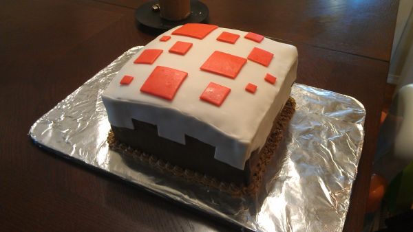 Minecraft Birthday Cake