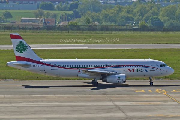 MEA Middle East Airlines OD-MRR Airbus A320-232 cn/3837 @ EBBR / BRU 05-05-2018