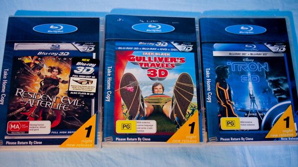 3D Blu-ray Disc Renting 2011 Sydney
