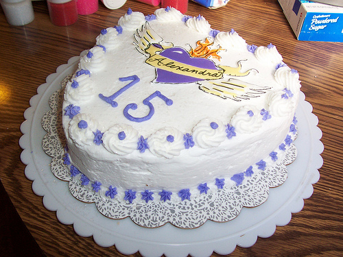 Alexandra's 15th Birthday Cake