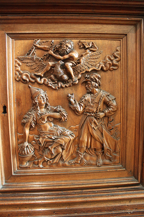 Cupboard on chest - France - 17th century - Louvre - Accession number MRR 61 - Détail 4