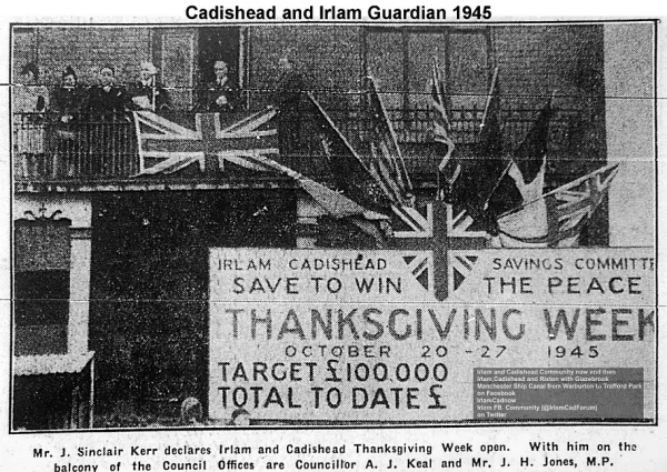 Thanksgiving week 1945 Irlam and Cadishead.