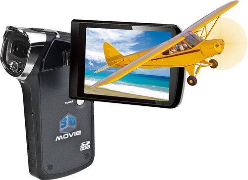 Portable 3D camcorder 3D Video Camera Double Lens HD 720P HDV-VD1