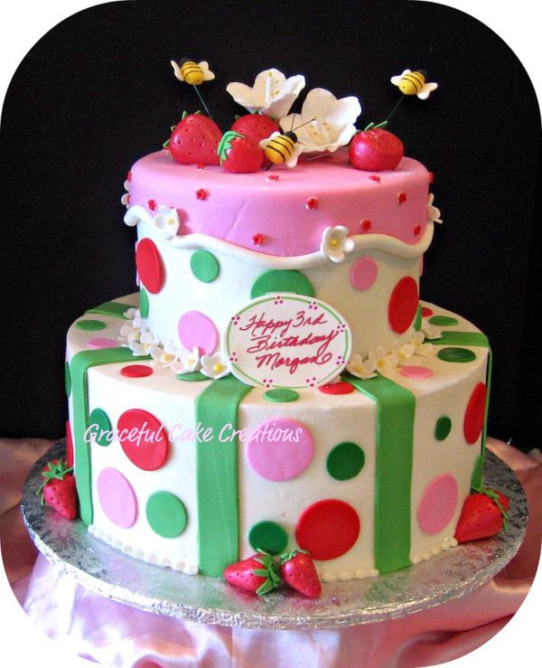 Strawberry Birthday Cake