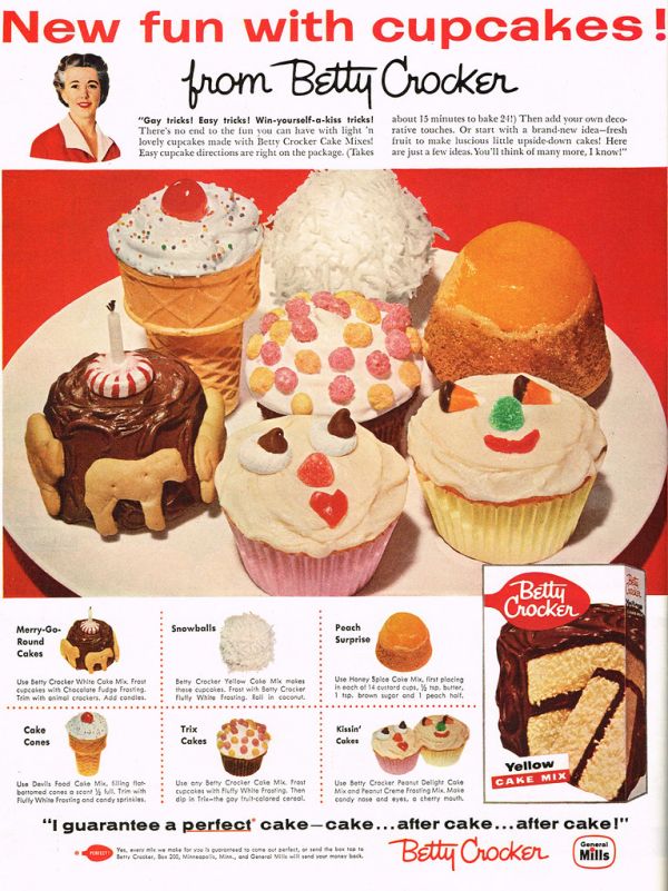 Vintage Ad #1,637: New fun with cupcakes from Betty Crocker