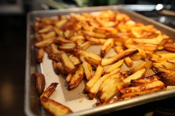olive oil French fries, yes, oven-baked