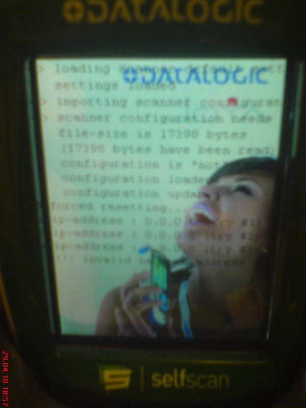 Datalogic handheld scanner ... oups!