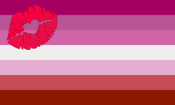 Lipstick lesbian Pride Flag