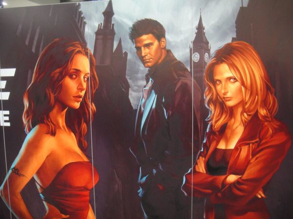 San Diego Comic-Con 2011 - Faith, Angel, and Buffy mural (Dark Horse booth)