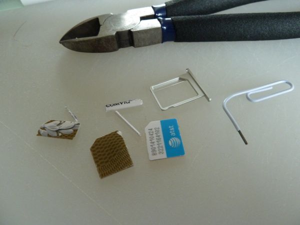 Making a micro-SIM card