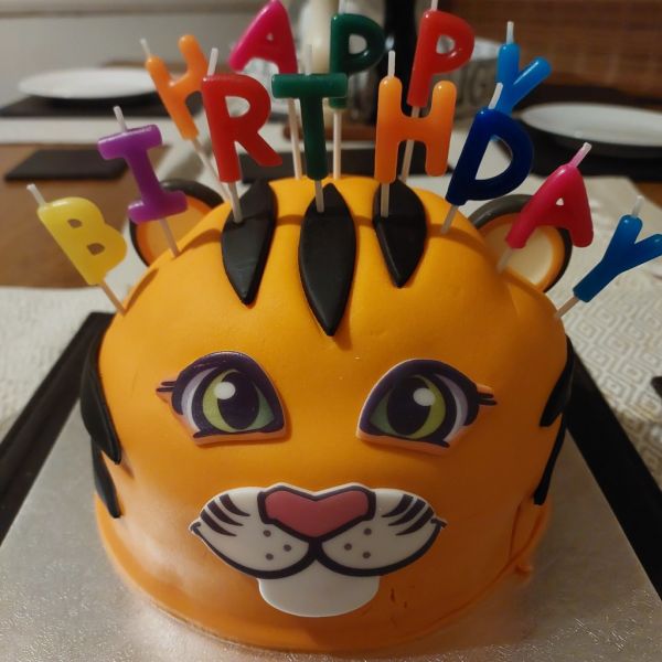 Tiger Birthday Cake