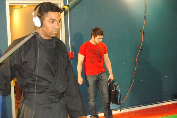 Dennis holding the boom