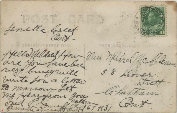 RR NE Alpena MI RPPC c.1908 D&MRR Detroit & Mackinac Railway DEPOT one of the largest and most elegant railroad depots in northern Michigan burned to the ground in the late 1990s-