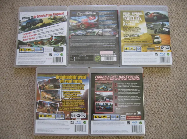 PS3 Games - Back Covers