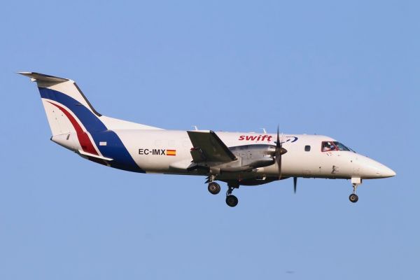 EC-IMX Embraer EMB-120 Brasilia Swiftair Stansted 18.4.18