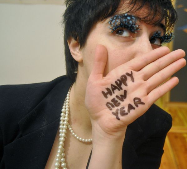 Day 178: The end of 2011 with fabulous eyelashes