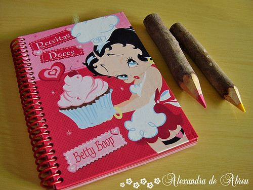 Caderno de receitas Betty Boop