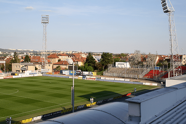 Srbská stadium overview in Brno, Brno-city District