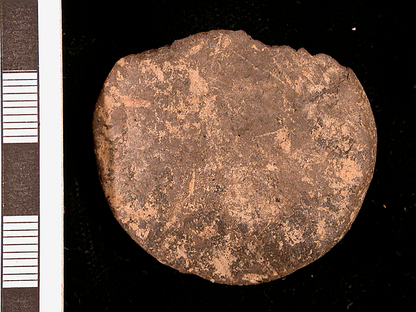 <div class='fn'> Romano-British spindle whorl blank (convex face)</div>