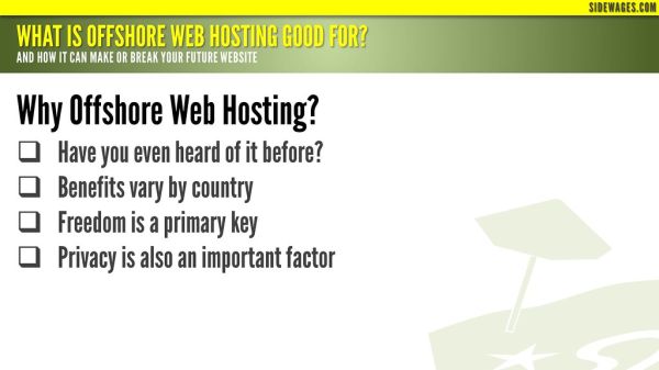 What is Offshore Web Hosting Good for? PowerPoint Slide #02