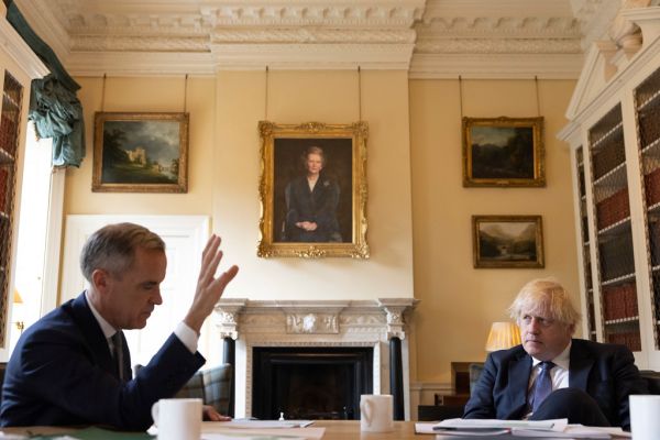 Prime Minister Boris Johnson meets with Mark Carney
