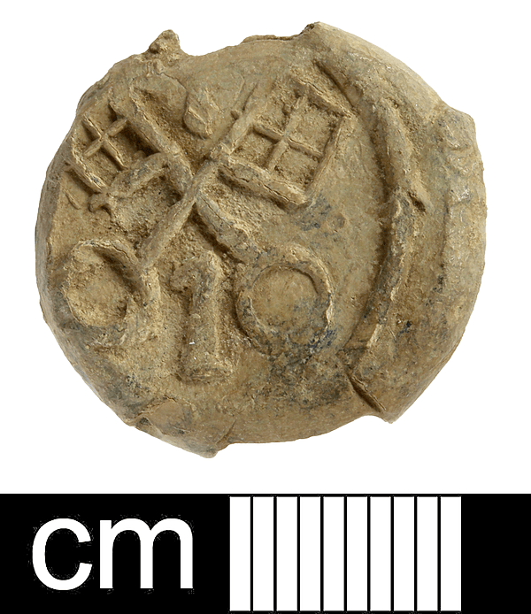 <div class='fn'> Post Medieval to Modern Russian lead bale seal</div>