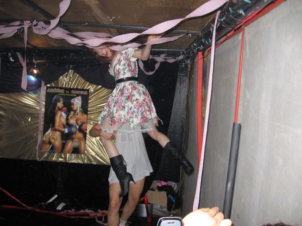 Lesbian wrestling party