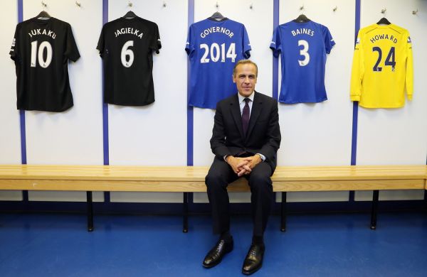 Mark Carney at Everton FC