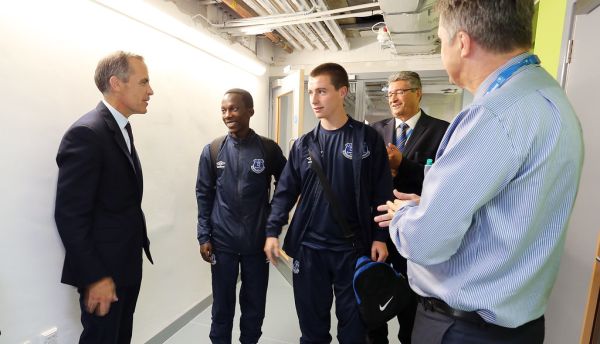 Mark Carney at Everton FC