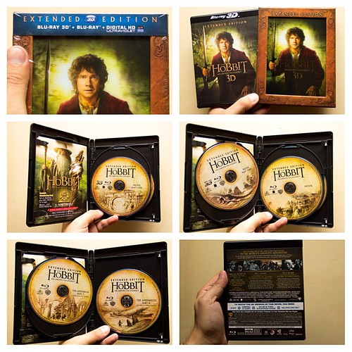 Ya en mi poder... 'The Hobbit EXTENDED EDITION Bluray 3D' !!! Versión de 5 discos Awesome!!! #TheHobbit #Bluray