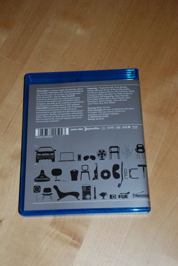 Objectified Blu Ray DVD Pack Shots
