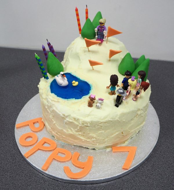 Skiing Birthday Cake