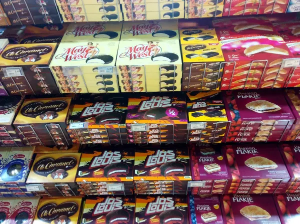Vachon cakes, IGA, Sutton, Quebec, Canada