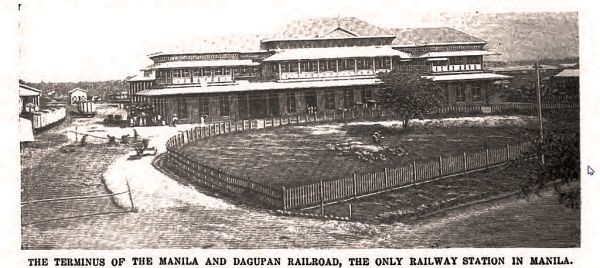 Manila and Dagupan RR station in Manila - 1899
