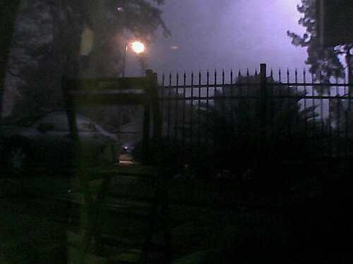 Lightning strikes viewed on IP camera