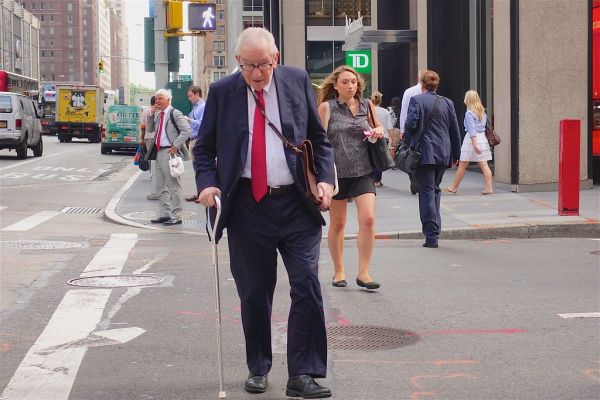 Old-timers don't jay-walk