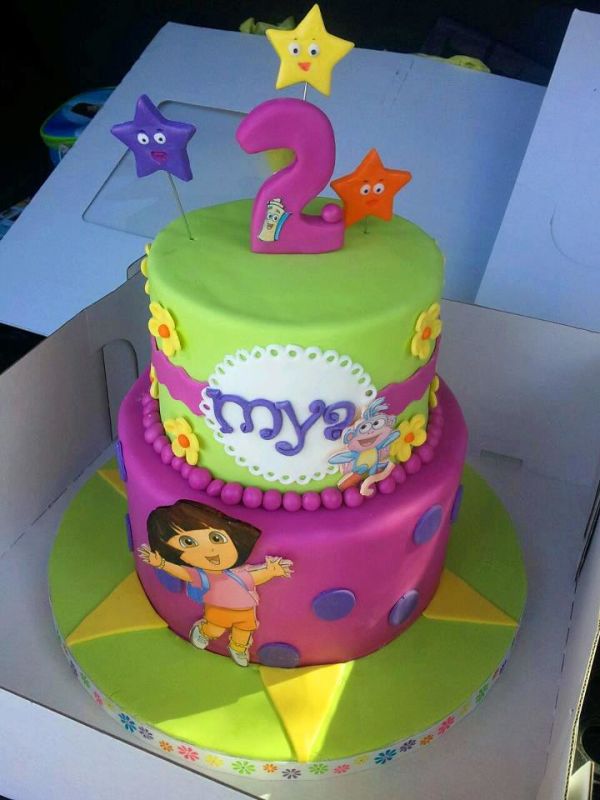 Dora The Explorer '2' Birthday Cake