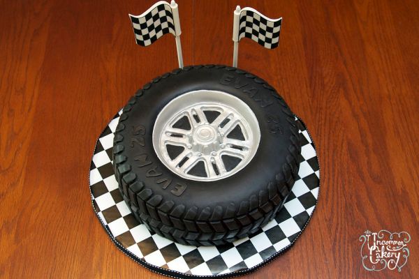 'Tire Cake' Birthday Cake